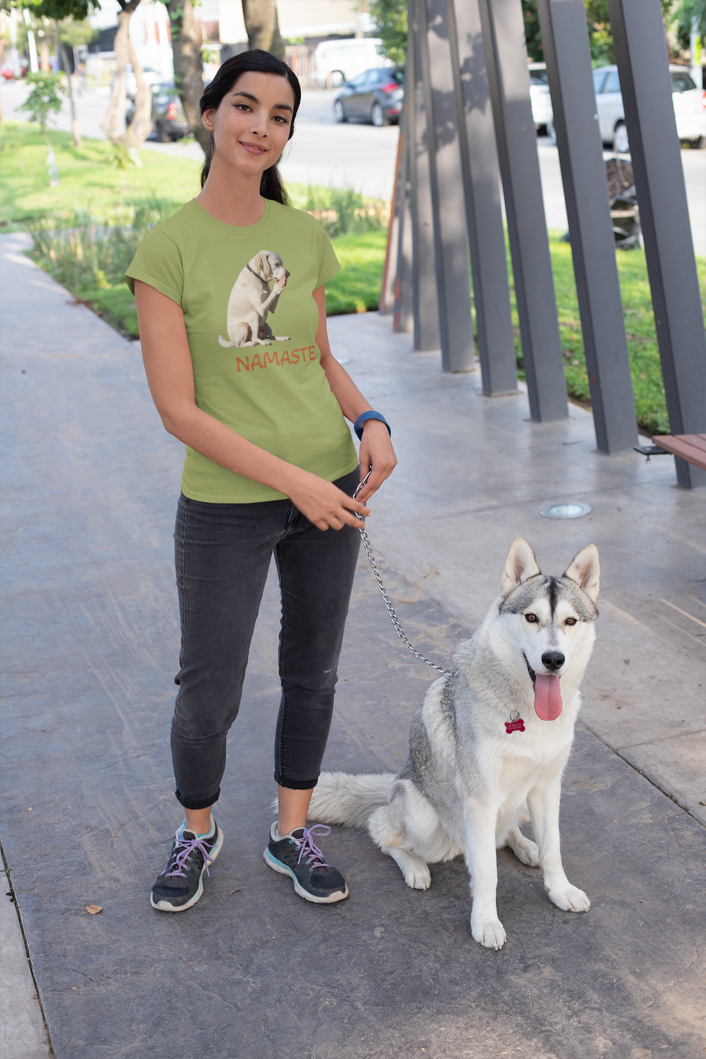 Dog Namaste t-shirt
