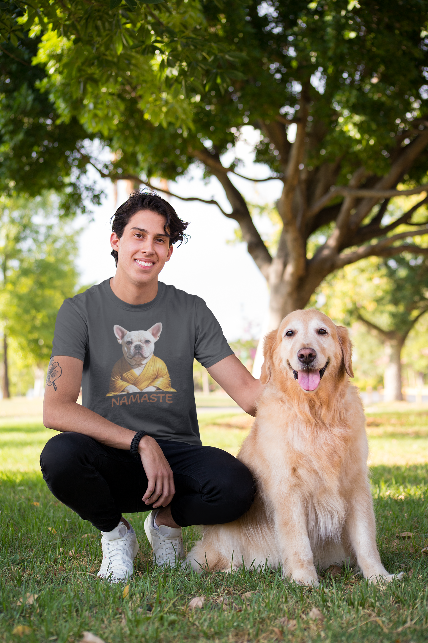 Dog Namaste t-shirt